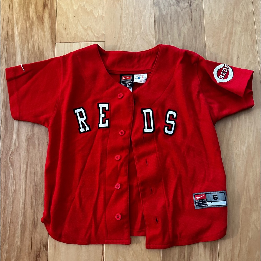 Nike boys size 5 Cincinnati Reds Baseball jersey